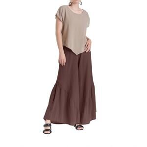 OH MY GAUZE sz 1- S/M 6-10 breeze cotton gauze pants mushroom